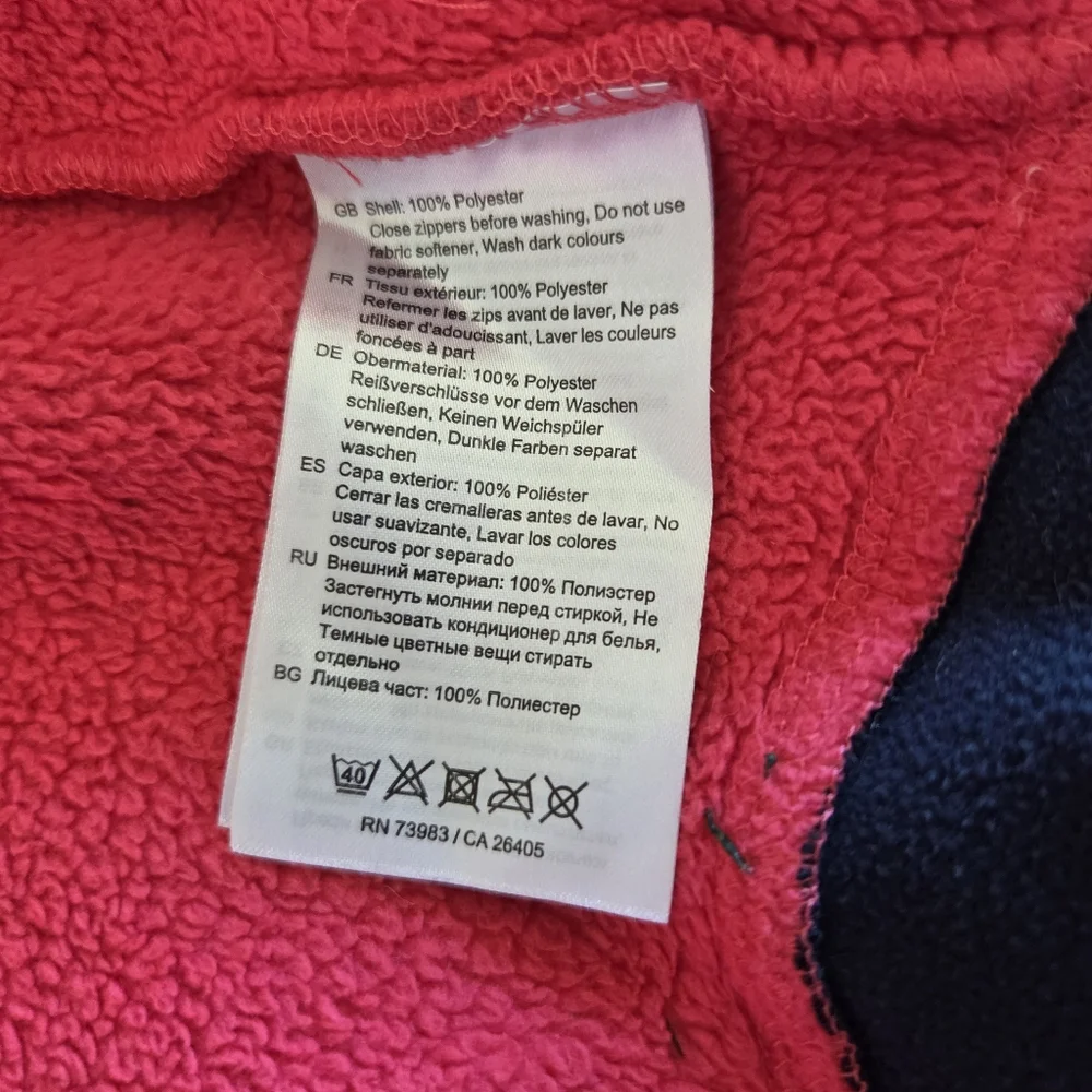 Helly Hansen Pink Fleece Zip Up Hoodie Kids Size 134/9 US 8/10